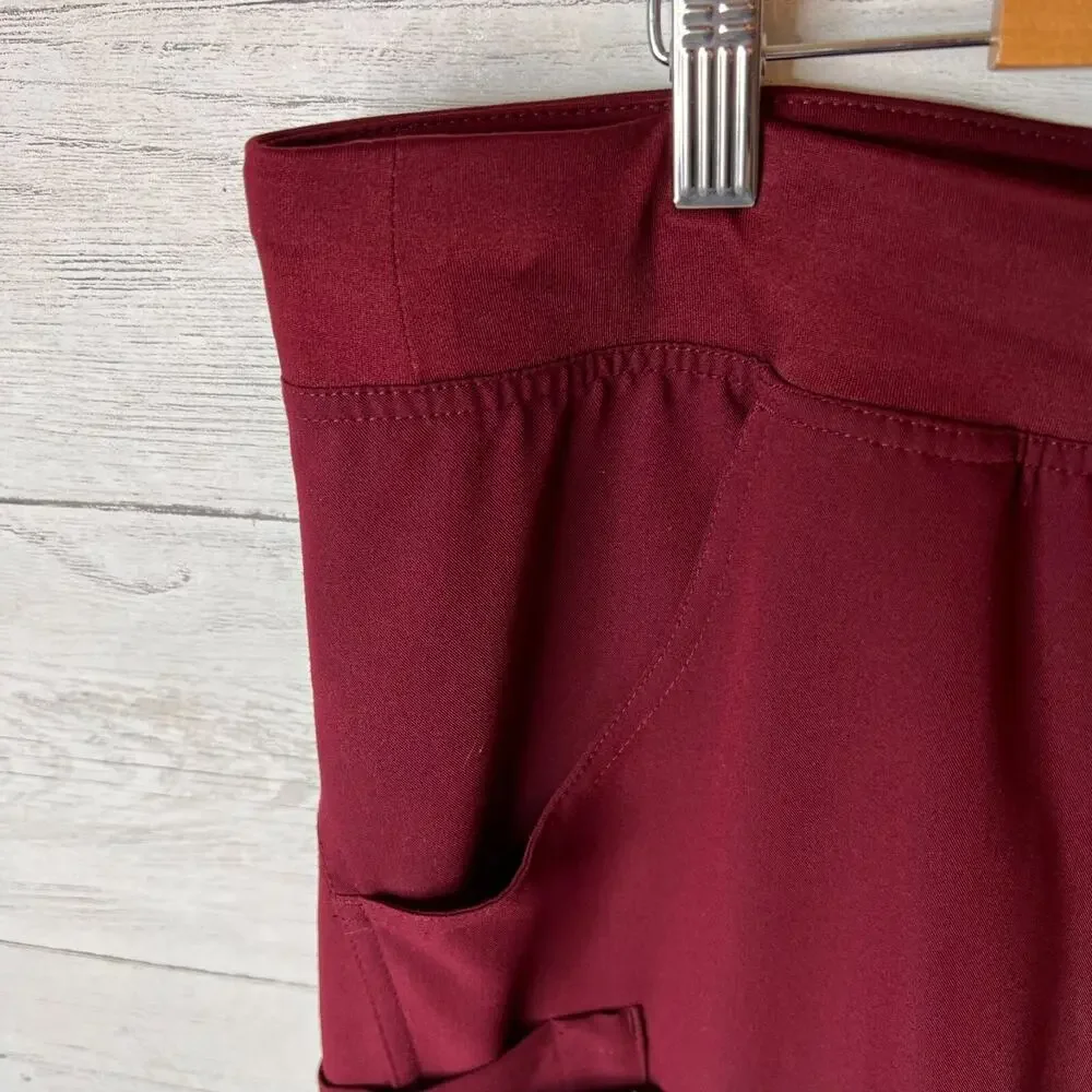 Figs Scrub Pants Mens Size XXL/T Burgundy T-21004T Heavy Duty Waistband Medical